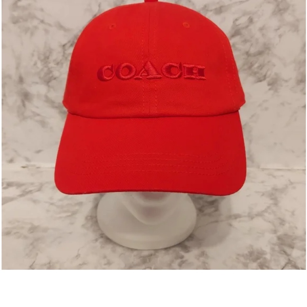 Coach Red Baseball Cap